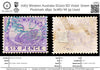 7063 Western Australia SG100 6D Violet. Green Postmark 1890. Sc#67 Mi 39 Used