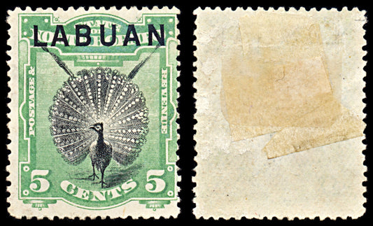 7066 Labuan SG65a 5C Black & Green 1894. Sc#52b Mint MNG. C£50
