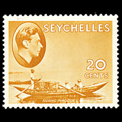 7080 Seychelles SG140a 20C Brown Ochre 1941. Sc#136a Mint MH. C£30, view 3