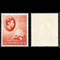7082 Seychelles SG139ab 15C Light Red & Red 1942. Sc#133 Mi 129b Mint MVLH. C£11