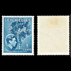 7083 Seychelles SG138a 9C Grey Blue 1941. Sc#131a Mint MH. C£38, view 1