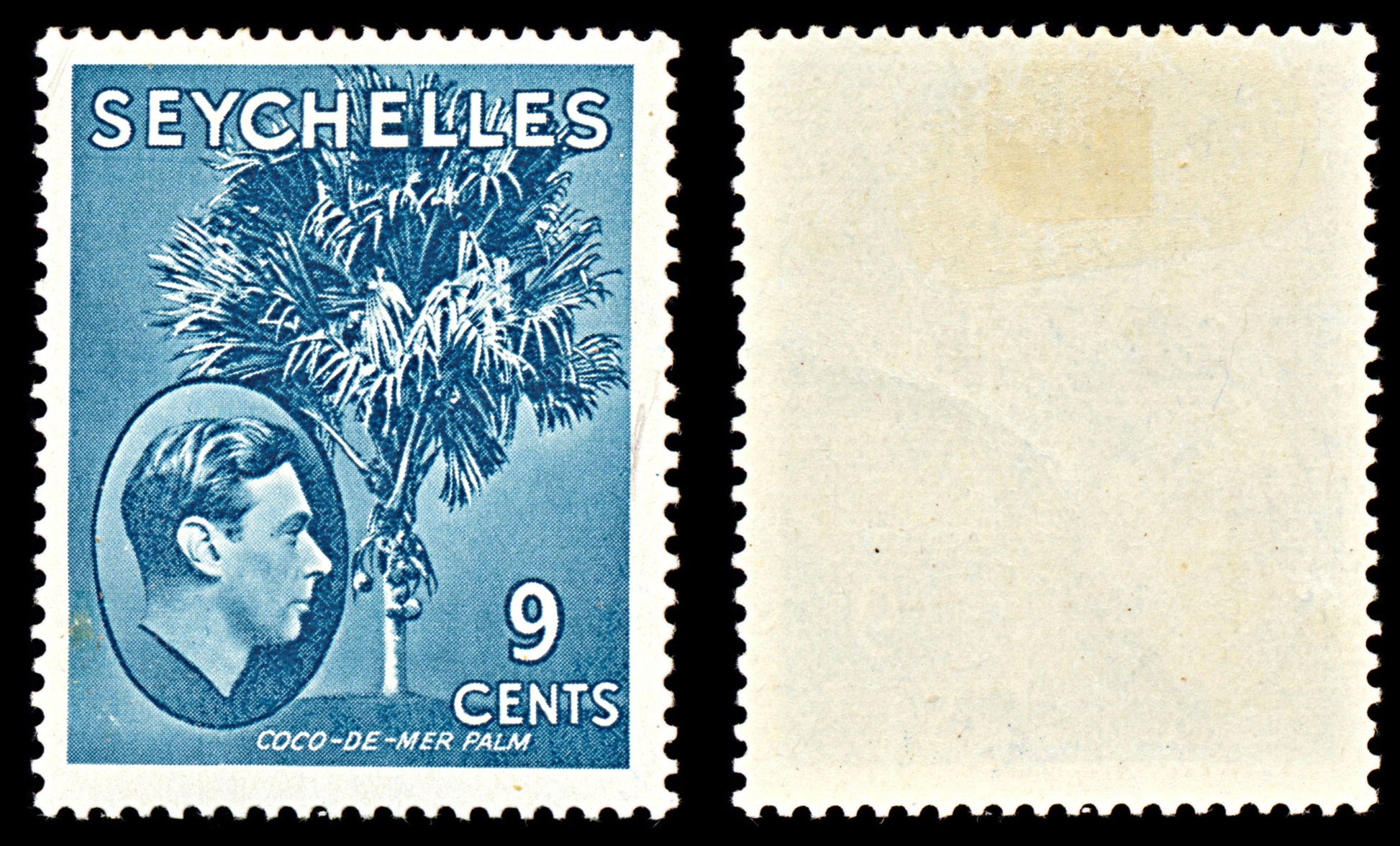 7083 Seychelles SG138a 9C Grey Blue 1941. Sc#131a Mint MH. C£38