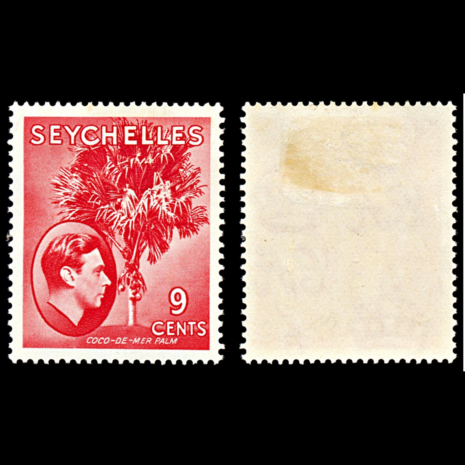 7084 Seychelles SG138 9C Pink Red 1938. Sc#130 Mi 126 Mint MH. C£18