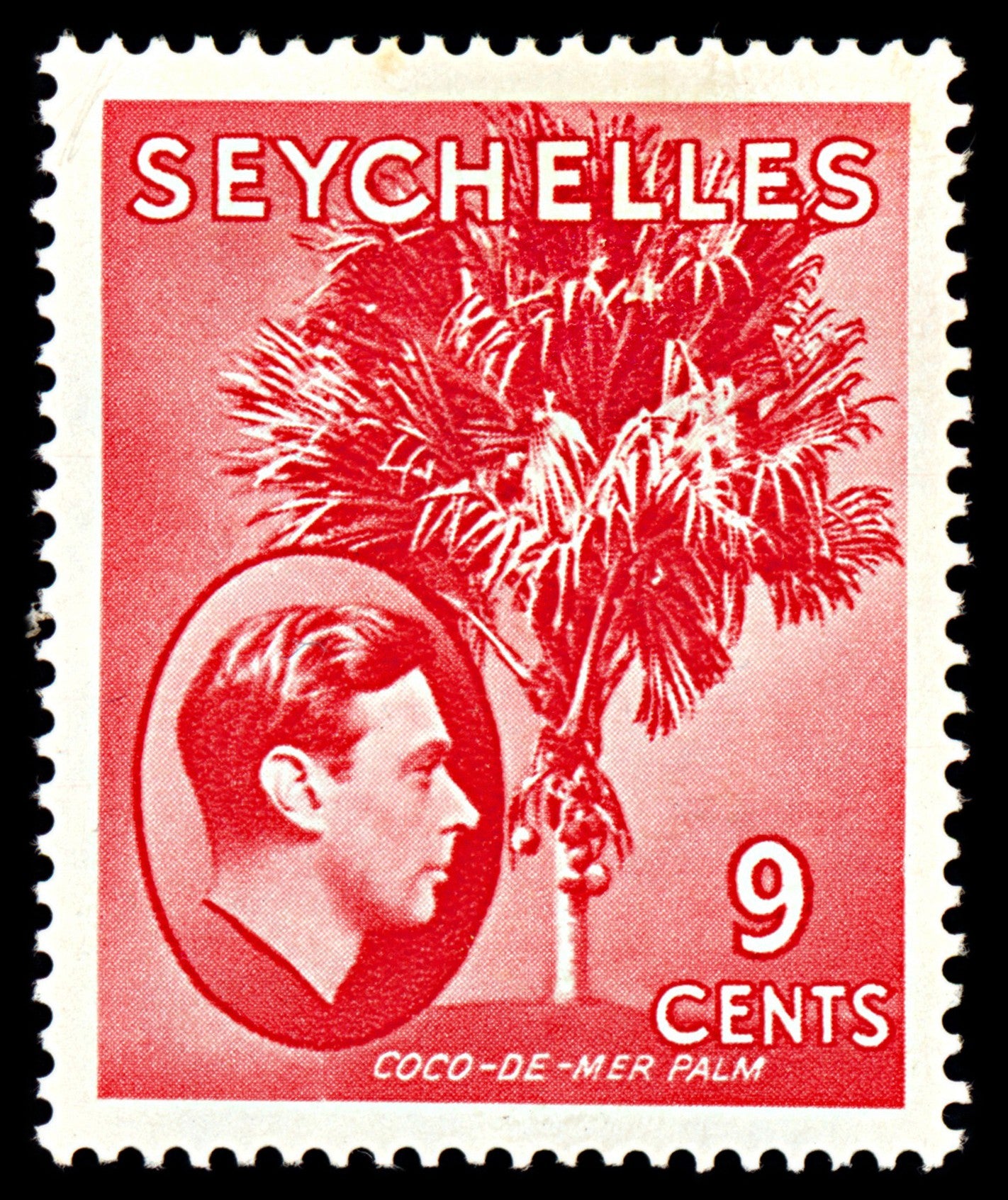 7084 Seychelles SG138 9C Pink Red 1938. Sc#130 Mi 126 Mint MH. C£18