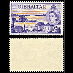 7095 Gibraltar SG155 2S Orange & Reddish Violet 1953. Sc#142 Mi 144 Mint MVLH. C£50, view 1