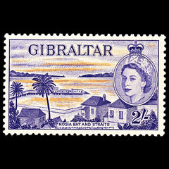 7095 Gibraltar SG155 2S Orange & Reddish Violet 1953. Sc#142 Mi 144 Mint MVLH. C£50, view 3