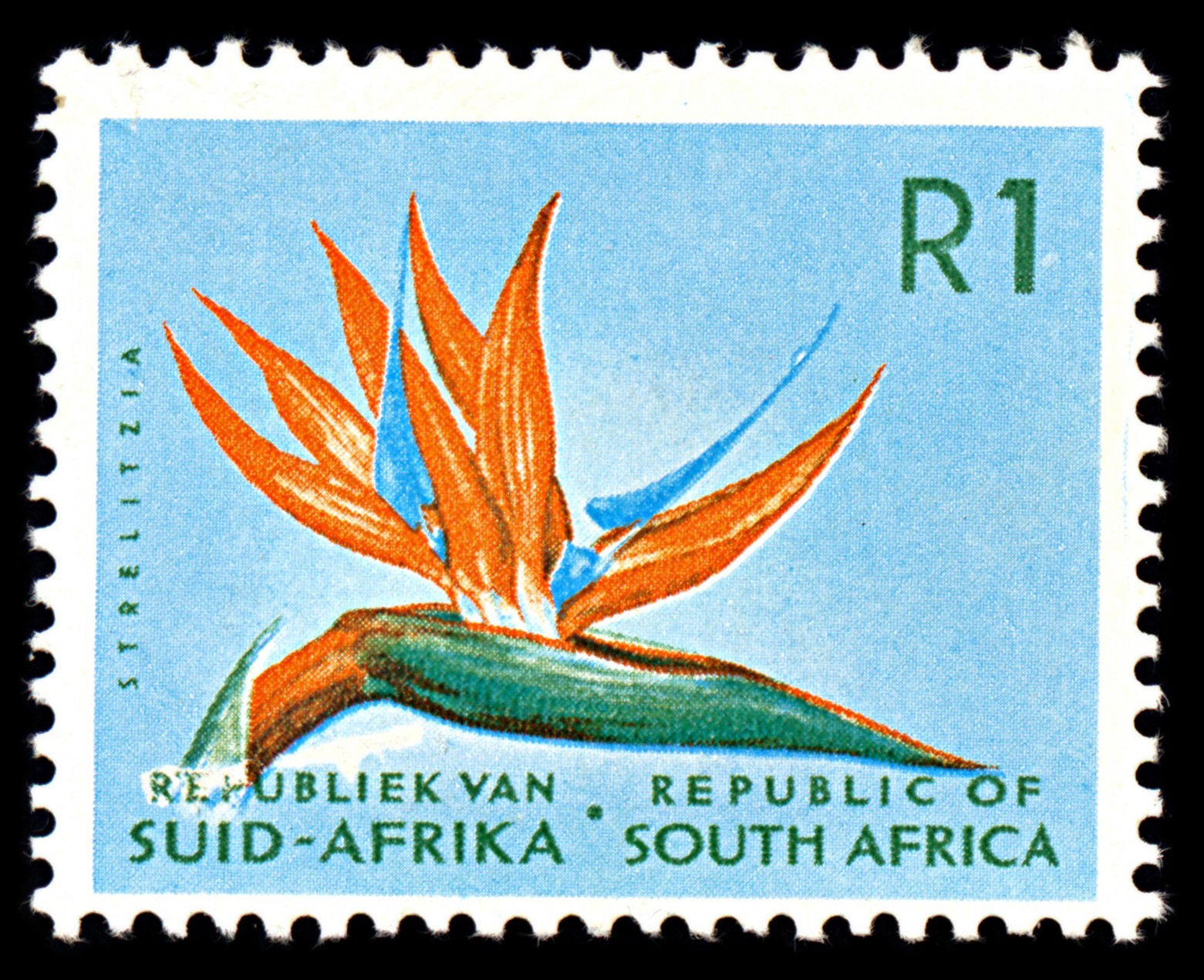 7098 South Africa SG236 1R Blue & Orange 1964. Sc#298 Mi 326 Mint MH. C£48