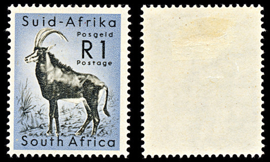 7099 South Africa SG197 1R Black & Cobalt 1961. Sc#253 Mi 286 Mint MH. C£15