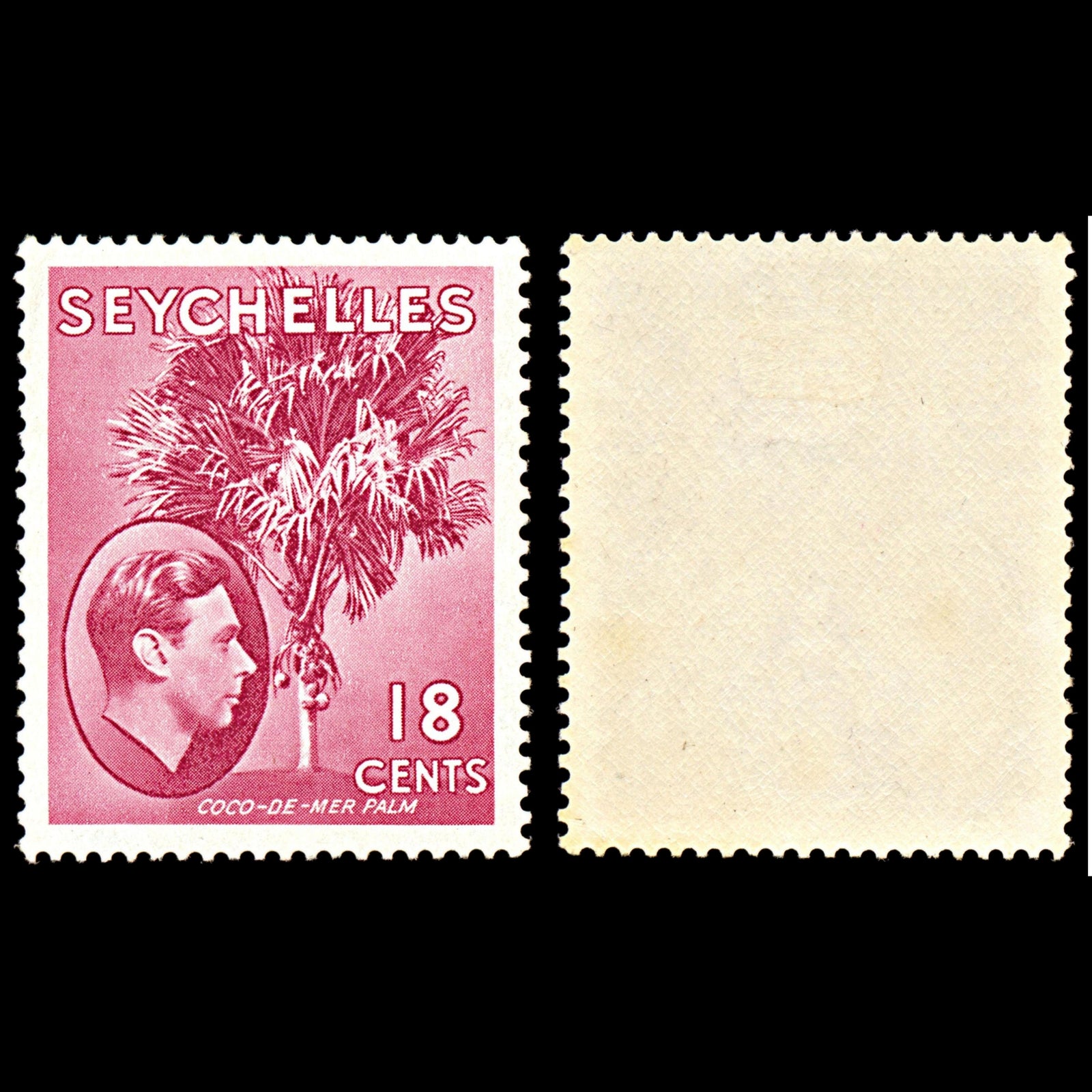 7107 Seychelles SG139ca 18C Carmine Lake 1941. Sc#134 Mi 130 Mint MVLH. C£45