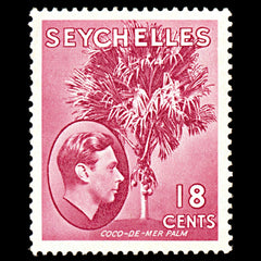 7107 Seychelles SG139ca 18C Carmine Lake 1941. Sc#134 Mi 130 Mint MVLH. C£45, view 3