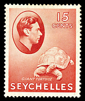 7108 Seychelles SG139a 15C Brown Carmine 1942. Sc#133a Mi 129a Mint MH. C£28
