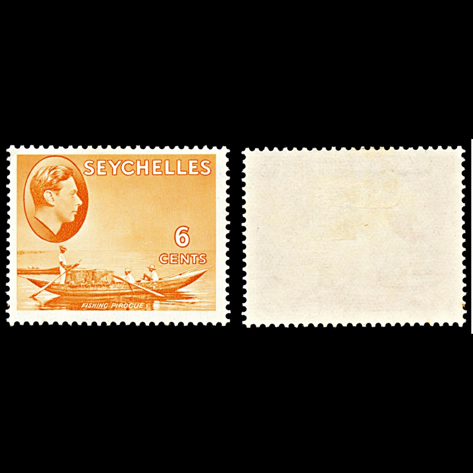 7112 Seychelles SG137 6C Orange 1938. Sc#128 Mi 124 Mint MH. C£18