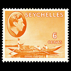 7112 Seychelles SG137 6C Orange 1938. Sc#128 Mi 124 Mint MH. C£18, view 3