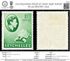 7113 Seychelles SG136 3C Green 1938. Sc#126 Mi 122 Mint MH. C£12