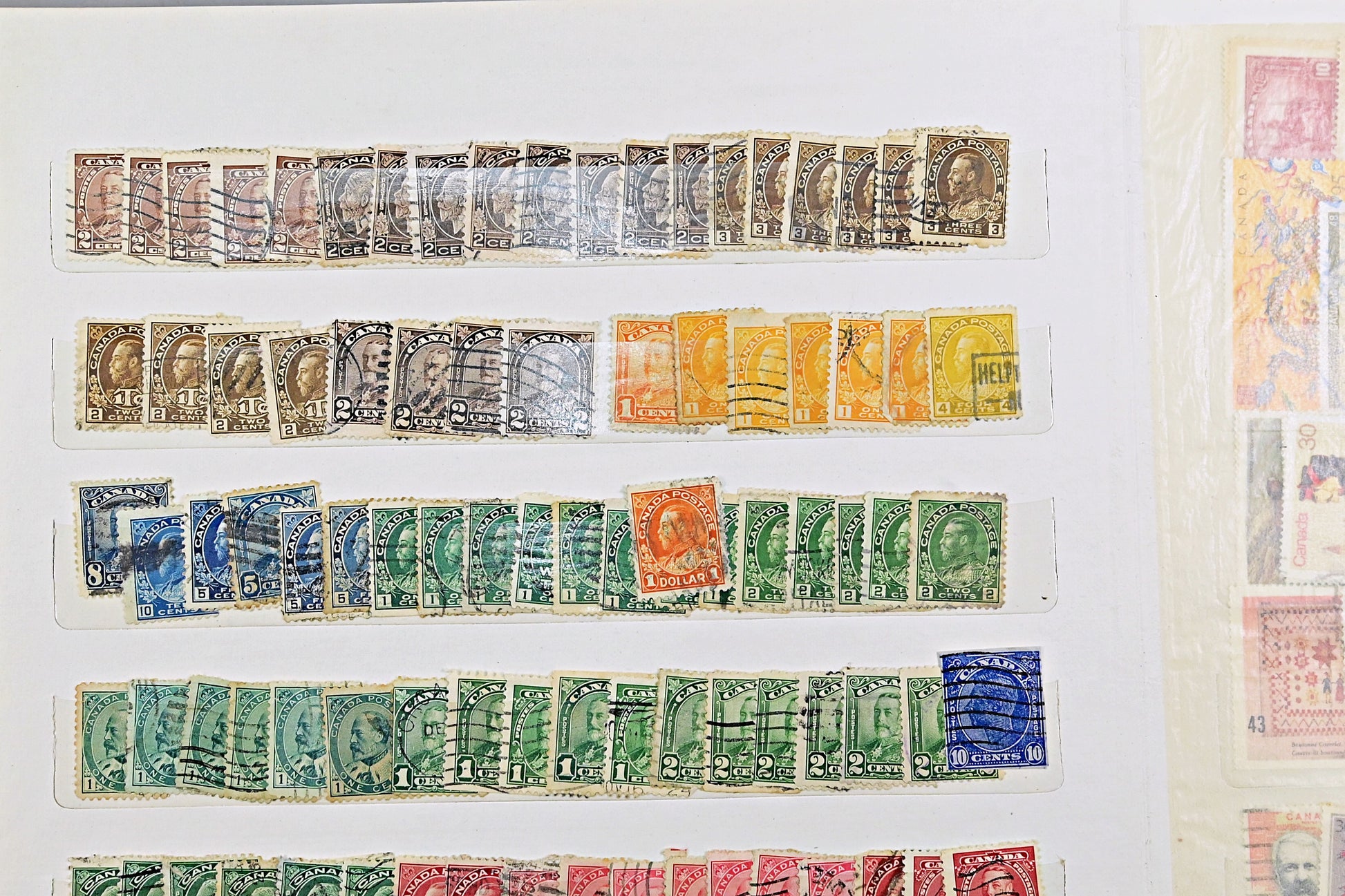 7129 Canada Large Collection. QV-QEII. Mint, High Values. 79 Images