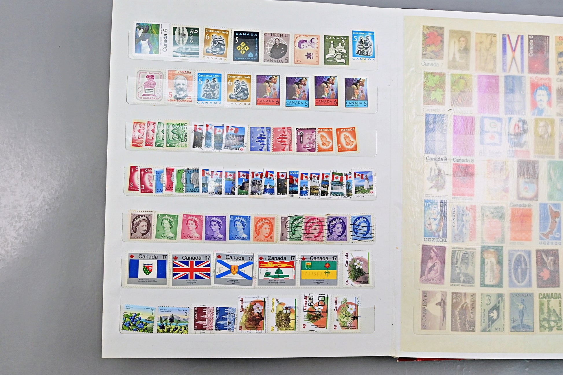 7129 Canada Large Collection. QV-QEII. Mint, High Values. 79 Images