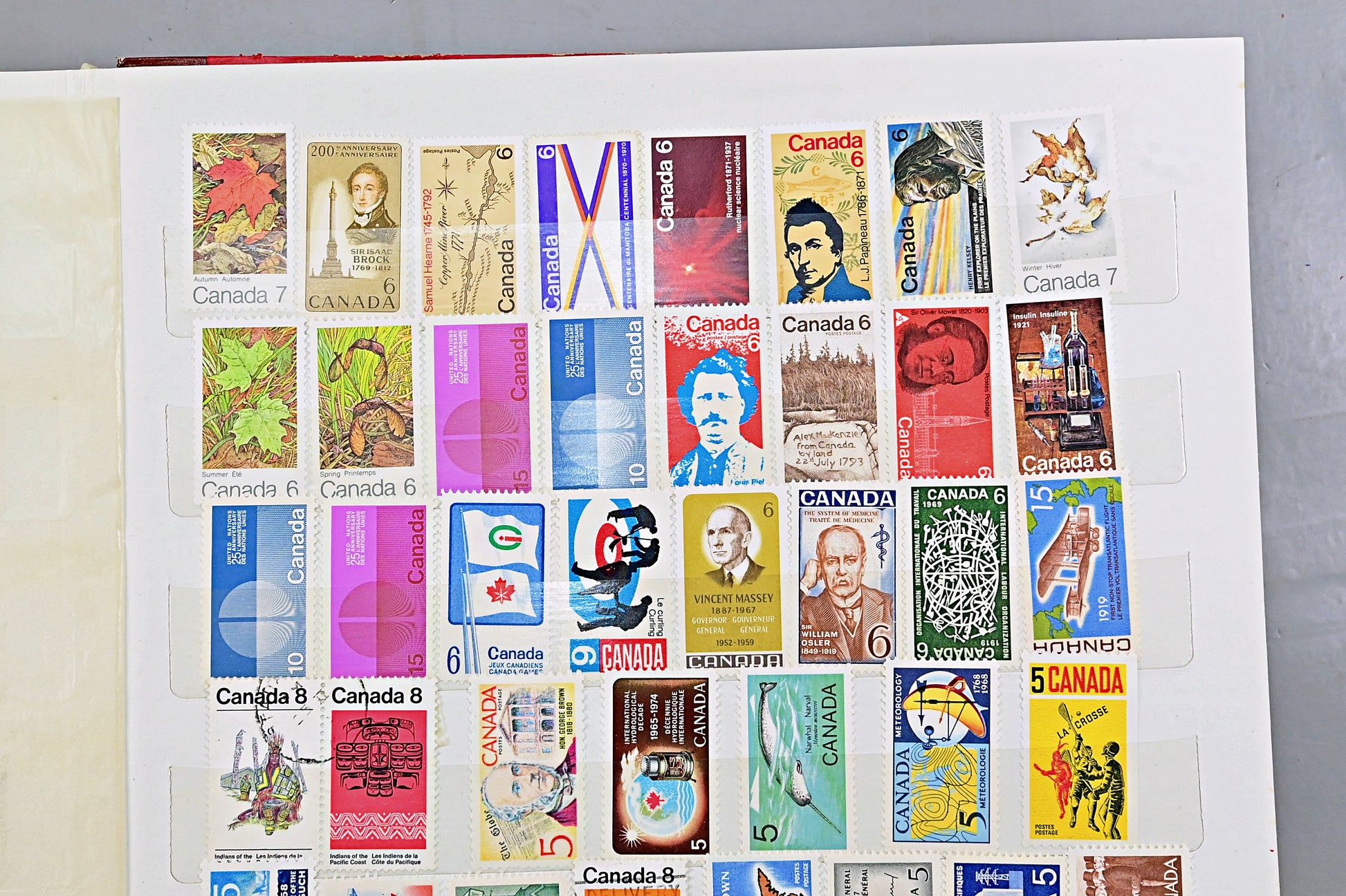 7129 Canada Large Collection. QV-QEII. Mint, High Values. 79 Images