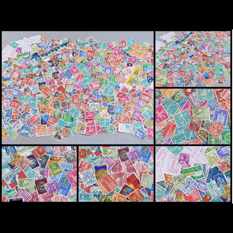 7137 Switzerland Unsorted Collection. Mid-Modern. Many 100s. 27 Images, image 1