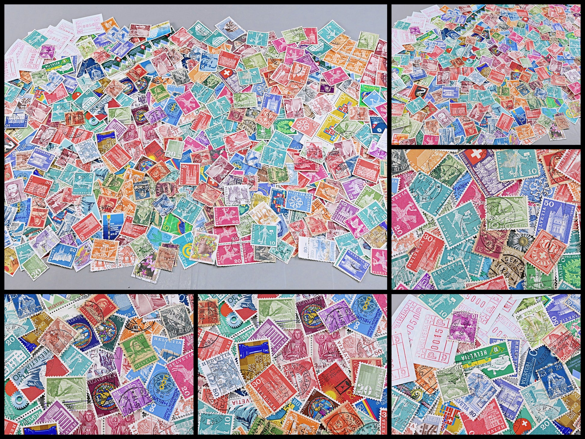 7137 Switzerland Unsorted Collection. Mid-Modern. Many 100s. 27 Images
