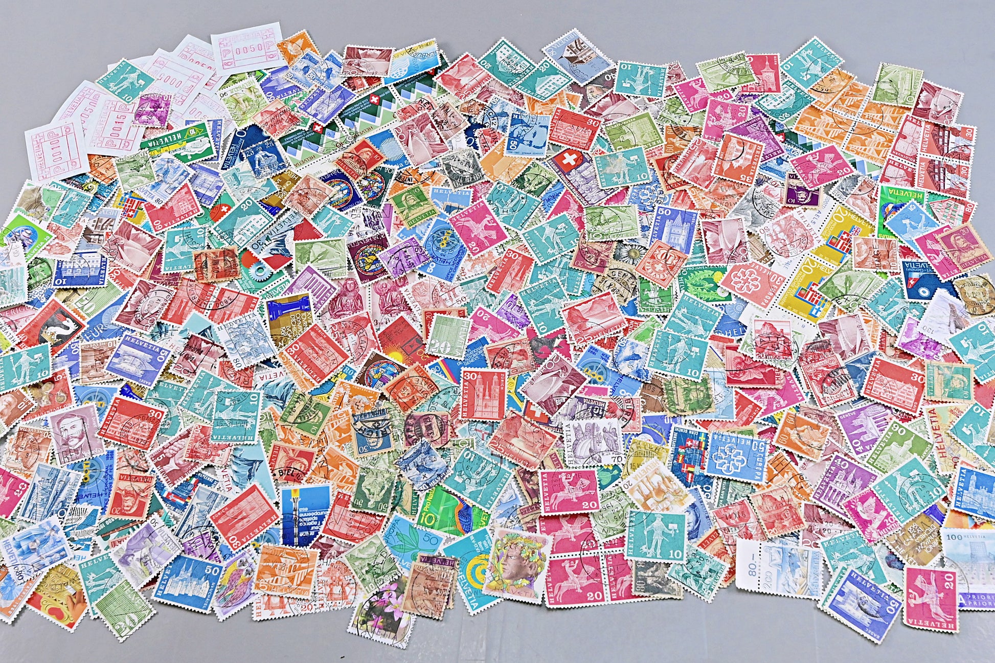 7137 Switzerland Unsorted Collection. Mid-Modern. Many 100s. 27 Images