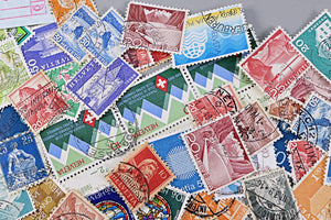 7137 Switzerland Unsorted Collection. Mid-Modern. Many 100s. 27 Images
