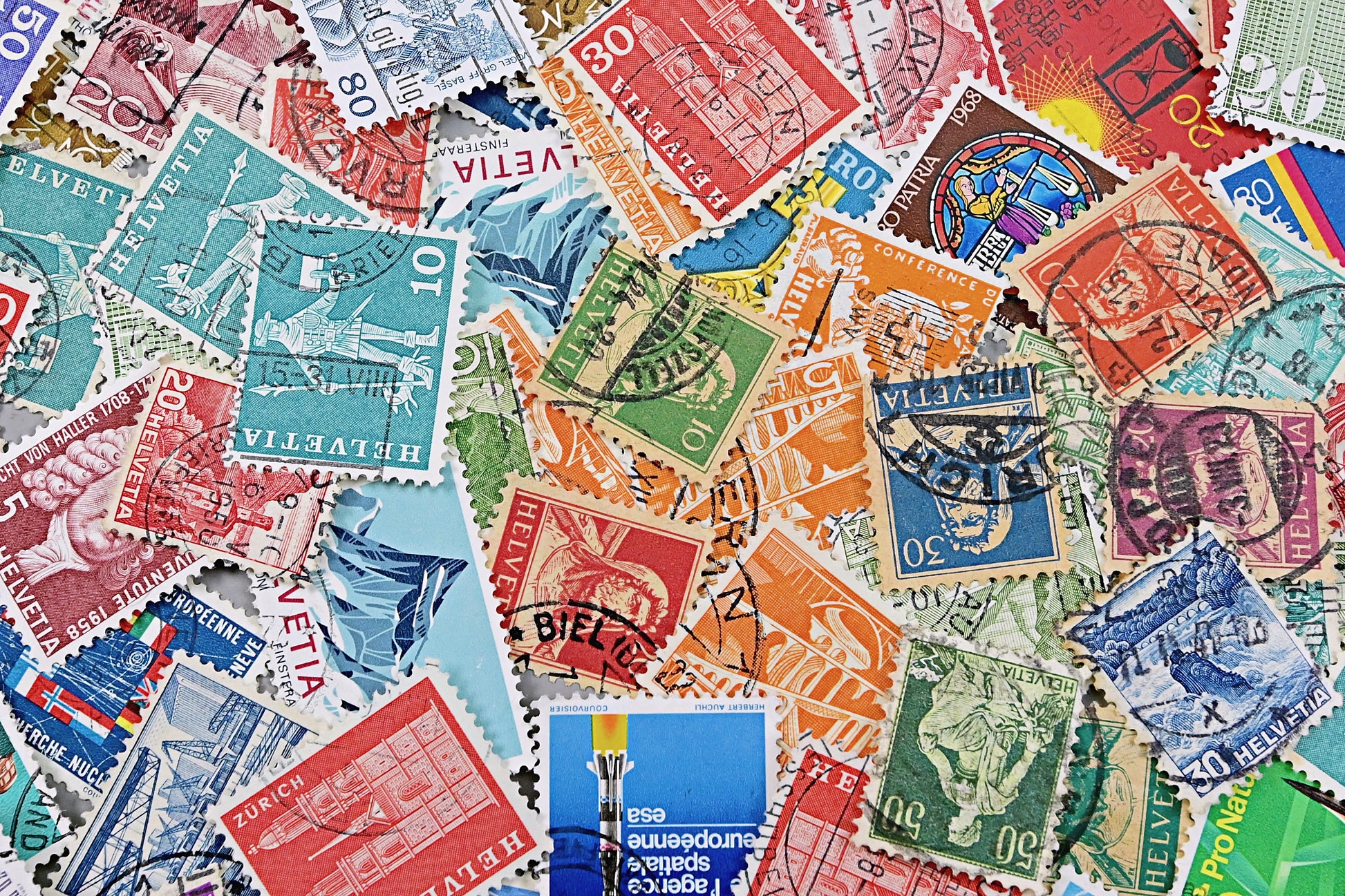 7137 Switzerland Unsorted Collection. Mid-Modern. Many 100s. 27 Images