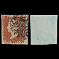 7255 GB SG7 1d Red. AS74d. Plate 11. Dbl "D". "RD" 1841. Mi3Ia. 4 Margins. C£175