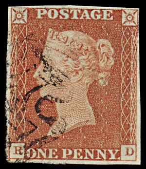 7257 GB SG8 1d Red. BS1. Plate 12. 