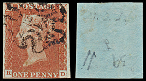 7269 GB SG8 1d Red. BS28sa. Plate 39. 