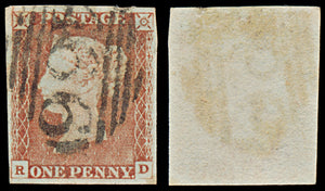 7283 GB SG8 1d Red. BS54. Plate 65. 