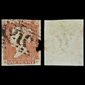 7286 GB SG8 1d Red. BS57. Plate 68. "RD" 1841. Sc#3 Mi3Ib. 4 Margins. C£35