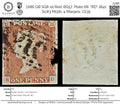 7286 GB SG8 1d Red. BS57. Plate 68. "RD" 1841. Sc#3 Mi3Ib. 4 Margins. C£35