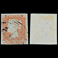 7291 GB SG8 1d Red. BS60. Plate 71. "RD" 1841. Sc#3 Mi3Ib. 4 Margins. C£38