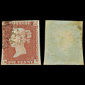 7308 GB SG8 1d Red. BS75d. Plate 86. "RD" 1841. Sc#3 Mi3Ib. 3 Margins. C£80