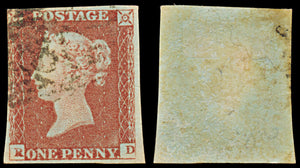 7308 GB SG8 1d Red. BS75d. Plate 86. 
