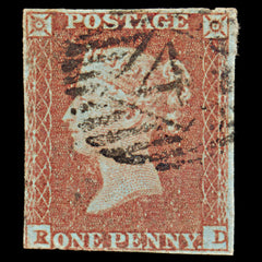 7310 GB SG8 1d Red. BS76d. Plate 87. "RD" 1841. Sc#3 Mi3Ib. 3 Margins. C£80, view 3