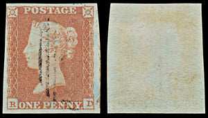 7313 GB SG8 1d Red. BS81. Plate 93. 