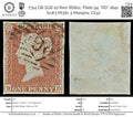 7314 GB SG8 1d Red. BS81c. Plate 94. "RD" 1841. Sc#3 Mi3Ib. 4 Margins. C£42