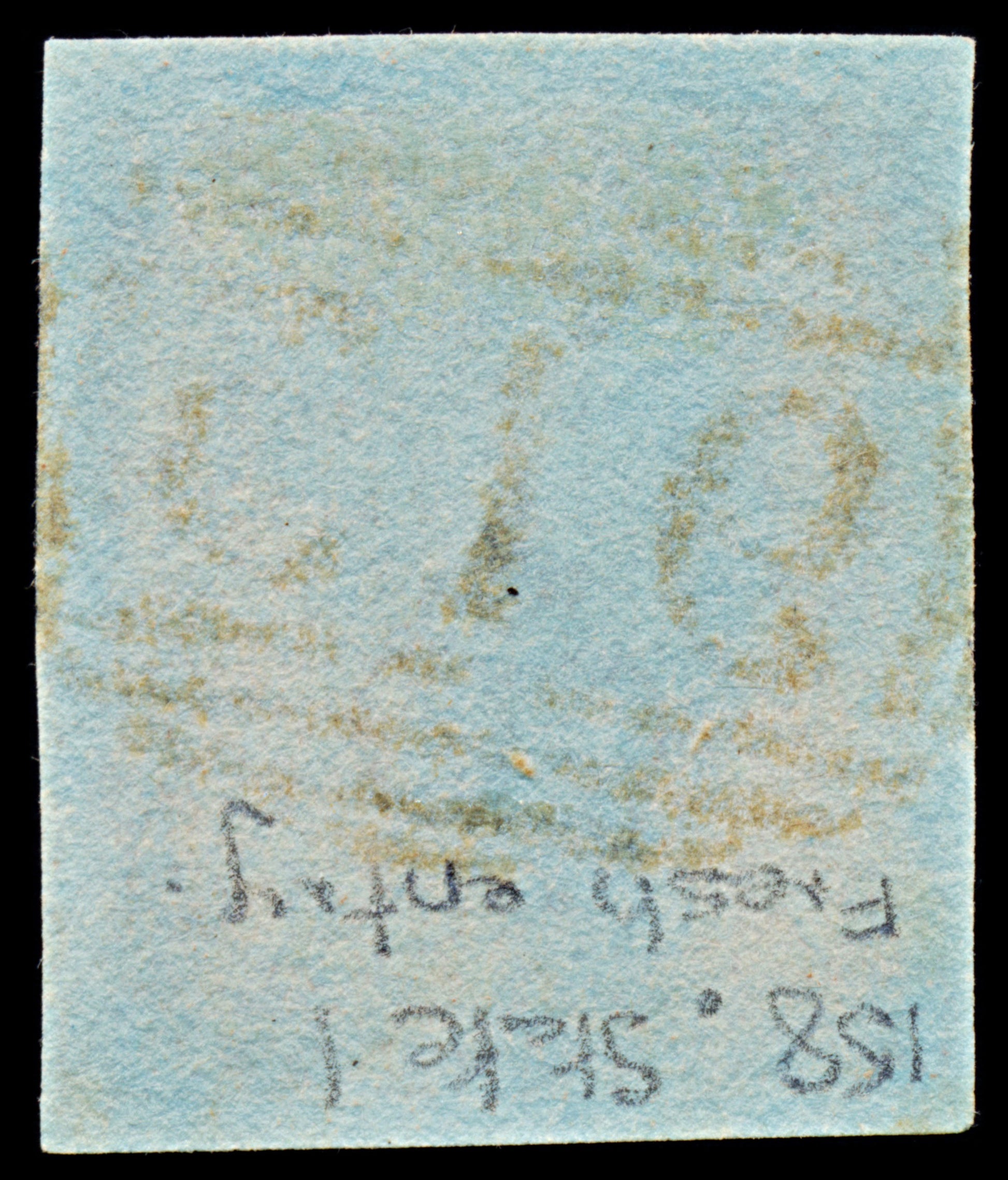 7350 GB SG8 1d Red. B2. Plate 158 1st State. "RD" 1841. Sc#3 Mi3Ib. 4 Margins. C£100