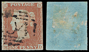7351 GB SG8 1d Red. B2. Plate 161. 