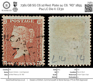 7361 GB SG C6 1d Red. Plate 14. C6. 