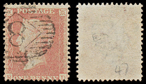7366 GB SG40 1d Red. Plate 47. C10. 