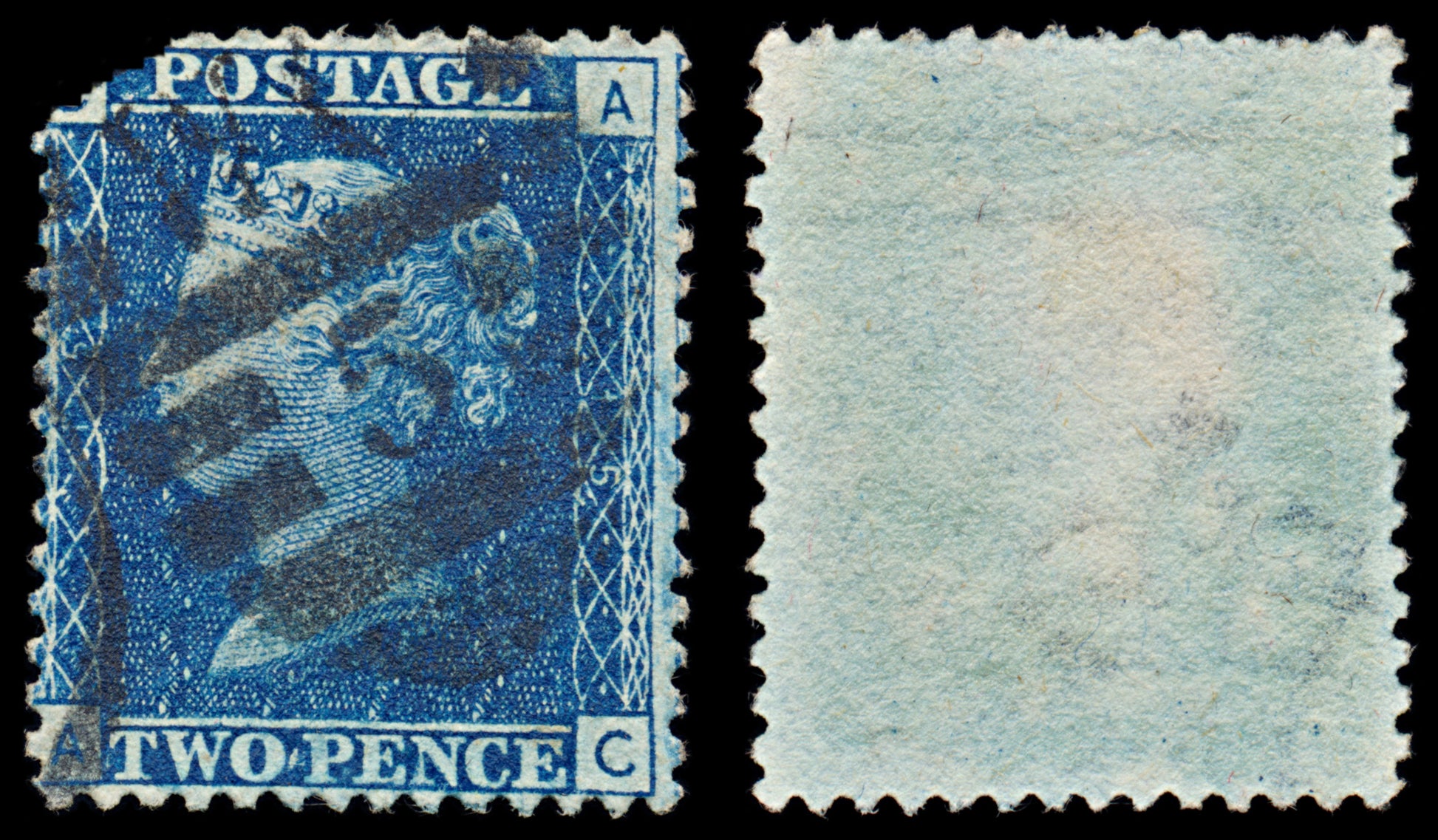7460 GB SG47 2d Blue. Plate 15. G3 "CA" 1869. Sc#30 Mi17II. Used. C£38