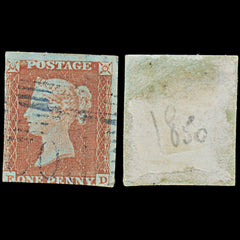 7505 GB SG8 1d Red. Scots Blue 1844 Postmark "ED" 1841. Sc#3 Mi3Ib. 3 Margins. C£250, view 1