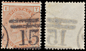 7507 GB SG163 1s Orange-Brown. Plate 13. J116 