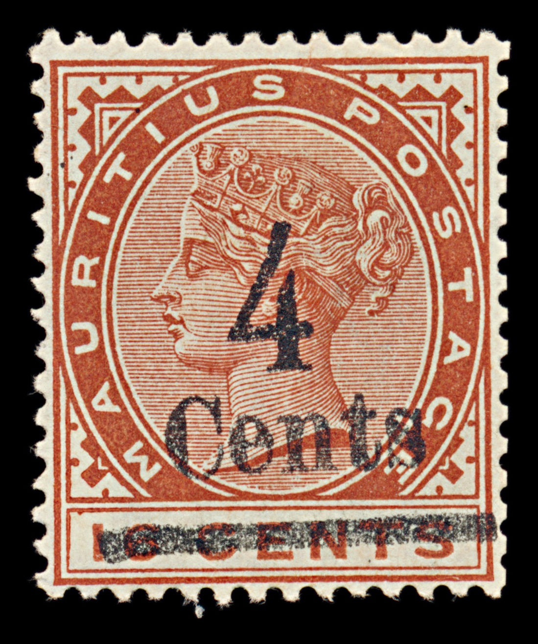 7518 Mauritius SG137 4C Orange Brown 1900. Sc#116 Mi93. Mint MH. C£17