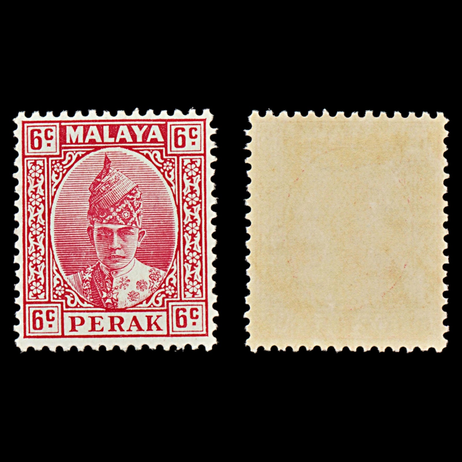 7521 Perak SG109 6C Scarlet 1939. Sc#88 Mi62. Mint MVLH. C£27