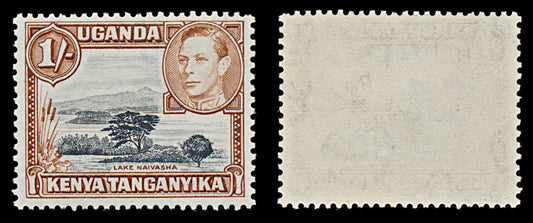 7526 KUT SG145ba 1S Brown & Deep Black 1950. Mint MNH. C£48