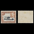 7528 KUT SG145b 1S Black & Yellowish Brown 1949. Sc#80a Mi66C. Mint MH. C£24