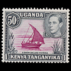 7531 KUT SG144ea 50C Black & Reddish Purple 1949. Sc#79 Mi65IIC. Mint MNH. C£35, view 3